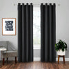 High-precision Curtain Shade Cloth Insulation Solid Curtain, Size:52x63 Inch132x160CM(Black)