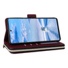 For Samsung Galaxy A33 5G Nine-card Slots Zipper Wallet Bag Leather Phone Case(Wine Red)