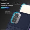For Xiaomi Redmi Note 10S Thunderbolt Shockproof TPU Protective Soft Phone Case(Blue)