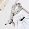 Spring and Summer Tarot Pattern Professional Chiffon Small Neckerchief Wild Scarf, Size:105 x 6.5cm(Fate)