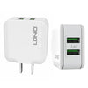 LDNIO A2201 2.4A Dual USB Charging Head Travel Direct Charge Mobile Phone Adapter Charger With Micro Data Cable (US Plug)