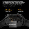 TK16 2.04 inch LCD Screen Steel Strap Smart Watch Supports Health Monitoring(Black)