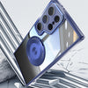 For Samsung Galaxy S25 Ultra 5G 360 Holder MagSafe Acrylic Hybrid TPU Phone Case(Blue)