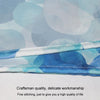 80x180cm Home Thickened Waterproof Shower Curtain Polyester Fabric Bathroom Curtain(Blue Petal)