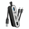 NK-1058 USB-C / Type-C, 8 Pin, USB Interface 6 in 1 Multi-function Adapter(Black)