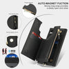For Samsung Galaxy S24 Ultra 5G Double Flap Zipper RFID Leather Phone Case with Short Lanyard(Black)