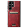 For Samsung Galaxy S25 Ultra 5G Suteni H15  Oil Eax Leather Detachable Wallet Back Phone Case(Red)