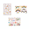 3 Packs Easter Egg Cartoon Glass Window Decoration Wall Sticker, Specification: Rainbow