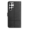 For Samsung Galaxy S25 Ultra 5G Cowhide Texture Stitching Leather Phone Case(Black)