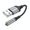 hoco LS36 Fresh USB to 3.5mm External Sound Card(Black)