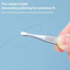 A205 Stainless Steel Eyebrow Clip Suit Flat Bevel Eyebrow Clamp Tweezers