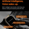 T800 Ultra 1.99 inch Silicone Band Smart Watch Support Heart Rate / ECG (Black)