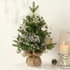 50cm LED Rotating Music Box Desktop Mini Christmas Tree Christmas Decorative Ornaments(Green)