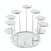 12 Rounds Base Acrylic Jewelry Ring Display Stand( Transparent)