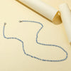 Glossy Crystal Beads Handmade Mask Anti-Lost Hanging Lanyard Chain Glasses Chain(Sapphire Blue)