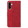For Samsung Galaxy A36 5G / A56 5G Geometric Embossed Leather Phone Case(Red)