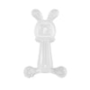 Bunny Baby Teether BPA Free Food-Grade Silicone Teether Infant Teething Stick Anti-Eating Hand, Color: Transparent