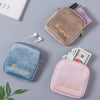 Plush Cloth Sanitary Napkin Storage Bag Sanitary Pad Storage Bag(Pink)