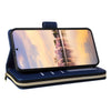 For Samsung Galaxy A55 Nine-card Slots Zipper Wallet Bag Leather Phone Case(Blue)