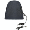 USB Electric Heating Outdoor Windproof And Warm Knitted Hat, Size: 24x24cm(Grey)