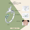 Hummingbird Greeting Opening Female Sterling Silver Ring
