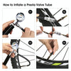 Portable High Pressure Pump Bicycle Pump Mini Mountain Bike Pump + Glue-free Tire Repair Box