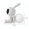 G003 Moon Rabbit Starry Sky Projection Lamp Bedroom Laser Atmosphere Light(White)