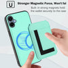 For Samsung Galaxy A05 CX01 Detachable Magsafe Magnetic Card Bag Phone Case(Mint Green)