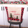 Christmas Decoration Seat Cover Linen Handicraft Household Seat Cover, Specification: Plaid Car