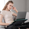 ICE COOREL K15 6-Fans Adjustable LCD Screen Laptop Stand Radiator With RGB Atmosphere Light(Black)