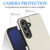 For Samsung Galaxy S24 5G Tri-fold Holder Leather Phone Case with Card Slot(White)