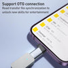 ADS-616B 8 Pin Male to USB-C/Type-C Female OTG Adapter(Gun Grey)