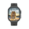 iW9 Ultra 2.04 inch Screen Smart Call Watch, BT Call / Heart Rate / Blood Pressure / Blood Oxygen(Tarnish Black)