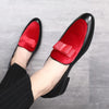 Bowknot Wedding Dress Male Flats Gentlemen Casual Shoes, Shoe Size:45(Red)