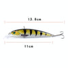 LB106 11cm/11.5g Lure Painted Bionic Fishing Bait Plastic Hard Bait, Color: 13