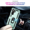 For Samsung Galaxy A26 5G Shockproof TPU + PC Phone Case with Holder(Dark Green)