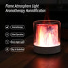 Colorful Light Flame Aromatherapy Humidifier Home Ambient Light Desktop Fragrance Diffuser(Gray)