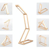 LED Desk Lamp 3W Folding Adjust USB Charging Eye Protection Table Lamp(Gold)