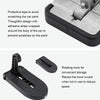 Car Hook Door Foldable Foot Pedal with Safety Hammer(Black)
