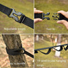 Outdoor Camping Tents Storage Clothesline 19 Ring Wild Camp Straps Lanyard, Length: 4.3m(Black)
