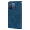 For Xiaomi Redmi 12C/11A 4G Global/Poco C55 Frosted Business Magnetic Horizontal Flip PU Phone Case(Blue)
