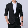 Men Casual Suit Self-cultivation Business Blazer, Size: XXXXL(Black)