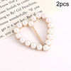 2pcs Silk Scarf Corner Clasp Ring Shirt Hem Cinching Fixed Clothing Accessories, Model: Golden Heart