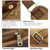 AUGUR 2136 Men Multi-function Retro Canvas Knight Bag Shoulder Messenger Crossby Bag (Black)