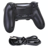 Wireless Bluetooth Snowflake Button Game Controller for Sony PS4(Black)