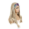 Colored Small Dirty Braid Wig Headgear Hair Band Style Small Braid Wig Headgear(L6T613#1 Flowers)