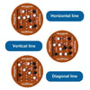 Orbital Logic Chess 2-Player Matching Children Thinking Training Board Game Toys, Style: Round