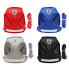 Reflective Dog Harness L Red - Breathable Mesh Vest