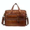 9913 Casual Men Singer-shoulder Messenger Briefcase 15.6 Inch Business Handbag(Brown)