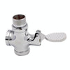 1 Inch Stool Flushing Valve Foot Pedal Urinal Delay Valve Squatting Toilet Flushing Valve, Style:Copper Large